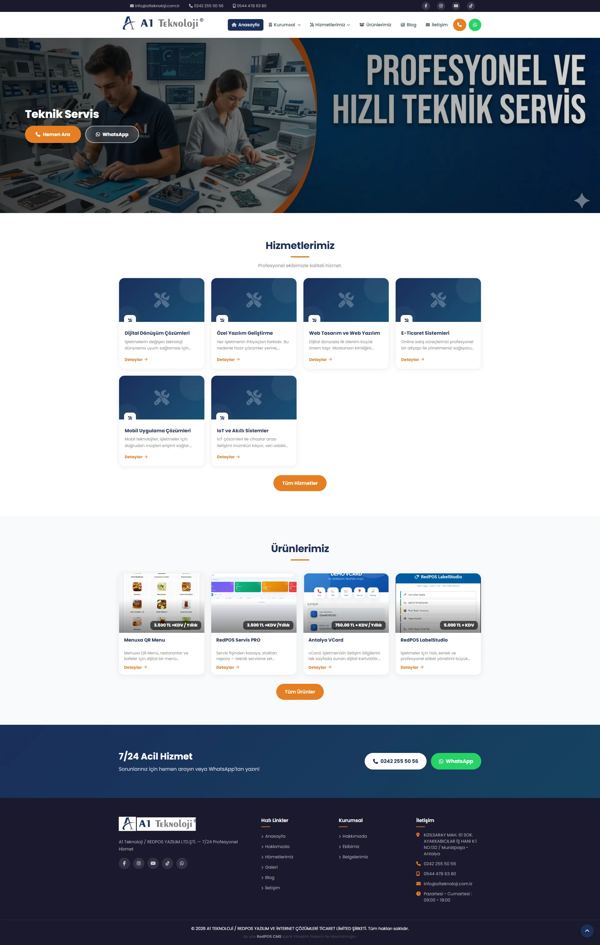 RedPOS CMS - İçerik Yönetim Sistemi