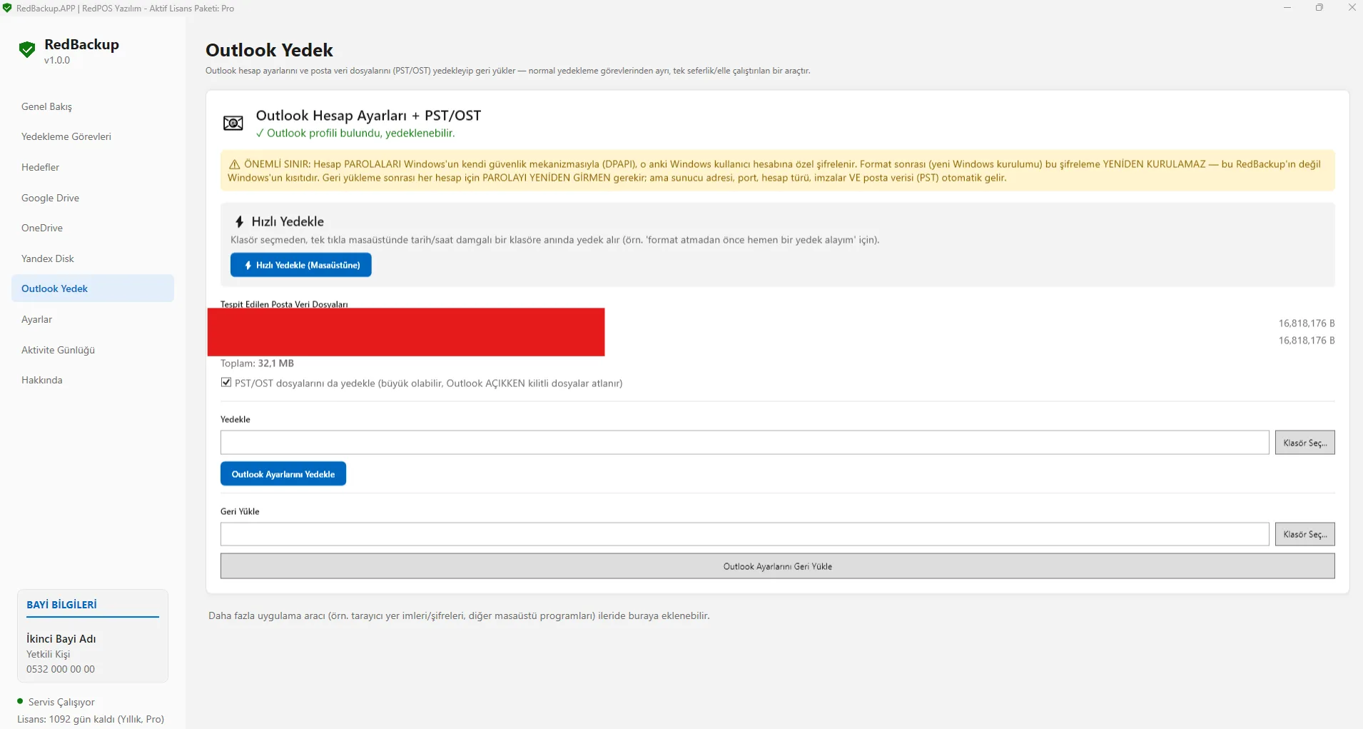 RedBackup APP - BASIC